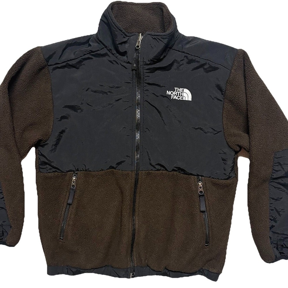 The North Face Denali Jacket Boys Fleece Full Zip Polartec Size Medium 10/12